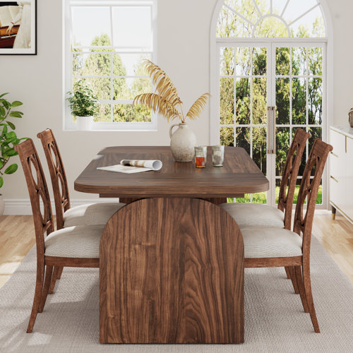 Red Barrel Studio® 63'' L x 32'' W Rustic Dining Kitchen Table